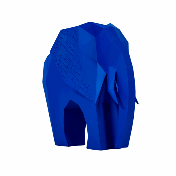 Eléphant - 300 - Bleu – Image 4