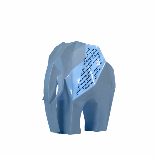 Eléphant - 250 - Blanc Candy – Image 3