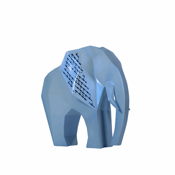 Eléphant - 250 - Blanc Candy – Image 4